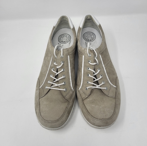 Pro Aktiv Waldlaufer Women Size 9.5 Jasmine Henni Taupe White Suede - Picture 2 of 9
